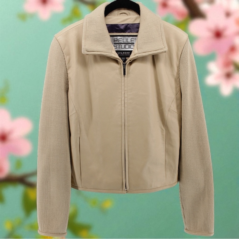 Vintage Pelle Studio Wilson's‎ Leather Granola Girl Penny Lane Jacket Size L